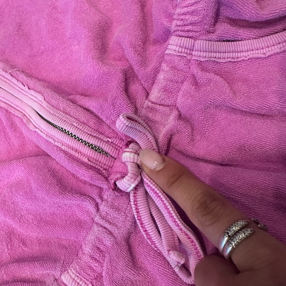 Butter- Pink Terry Cloth Bathing Suit Cover Up - Picture 8 of 11